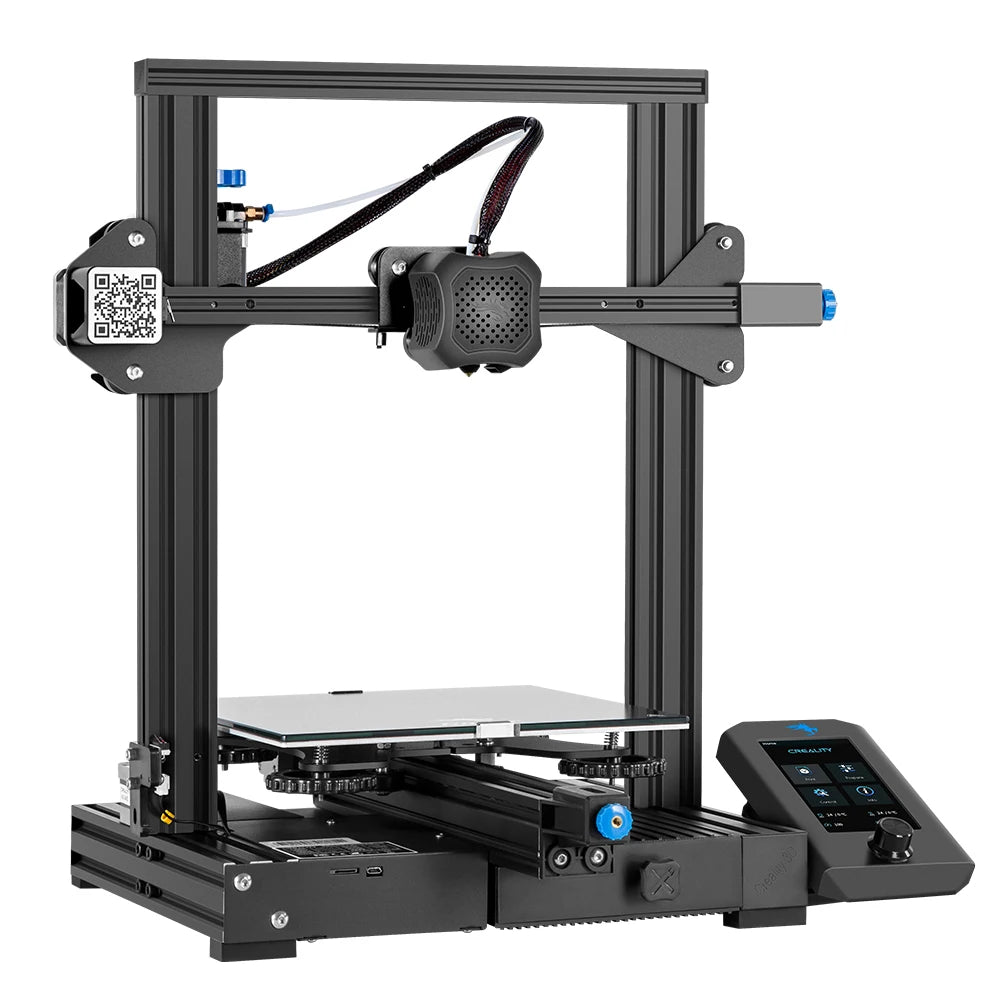 Creality 3D Printer Kits Ender-3 V2 3d Printers With Slilent Mianboard TMC2208 UI&4.3Inch Color Lcd Carborundum Glass Bed