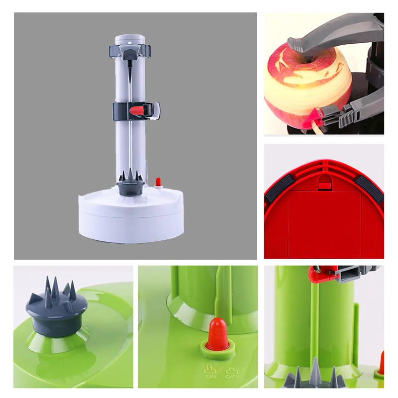 ZK30 Multifunction Electric Peeler For Fruit Vegetables Automatic Stainless Steel Apple Peeler Kitchen Potato Cutter Machine