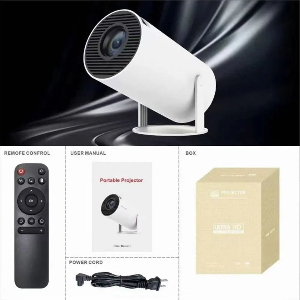 HY300 Projector HD Projector 1080P Android Smart Projector 1280*720P Household Projector Home Cinema Outdoor Portable Projector